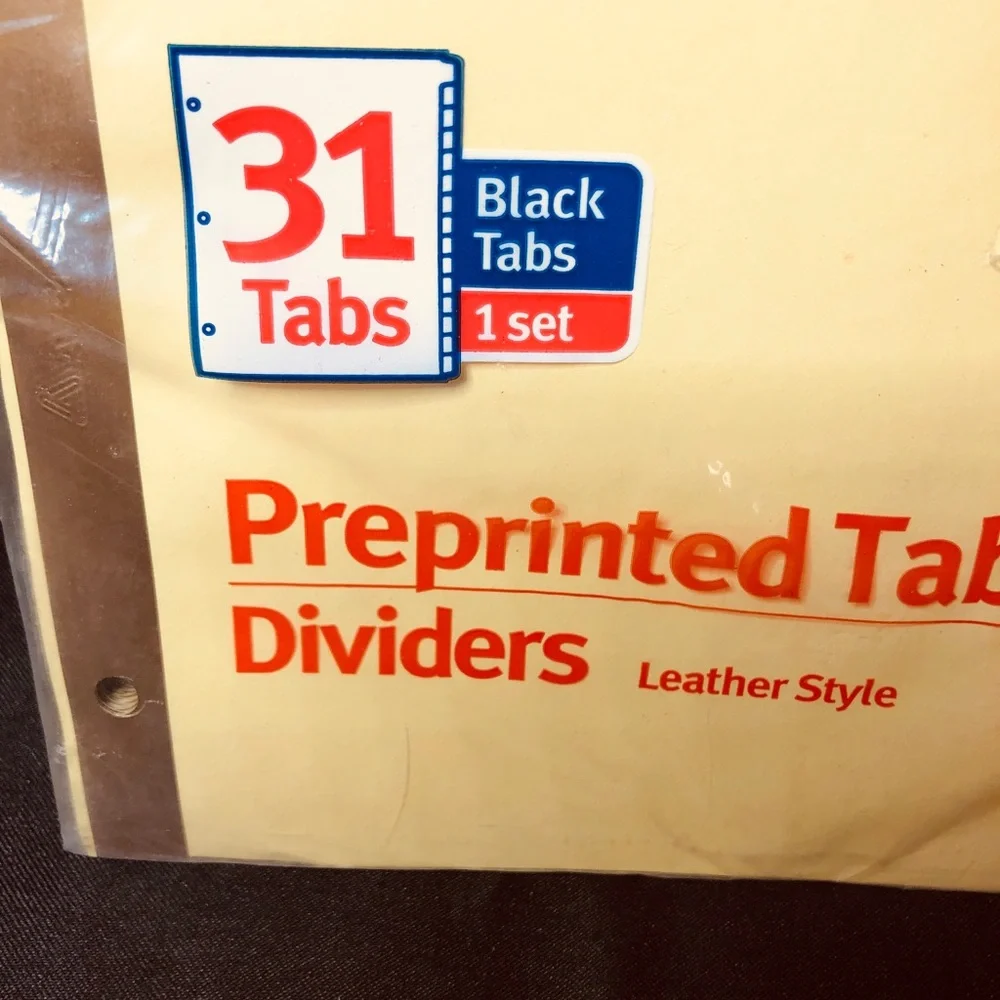 Avery Cream and Black Office Binders
